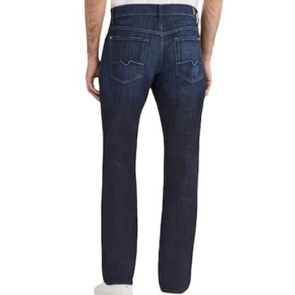 Seven 7 For All Mankind Austyn Dark Wash Denim Jeans Distressed Men’s Sz 31 - Picture 3 of 6